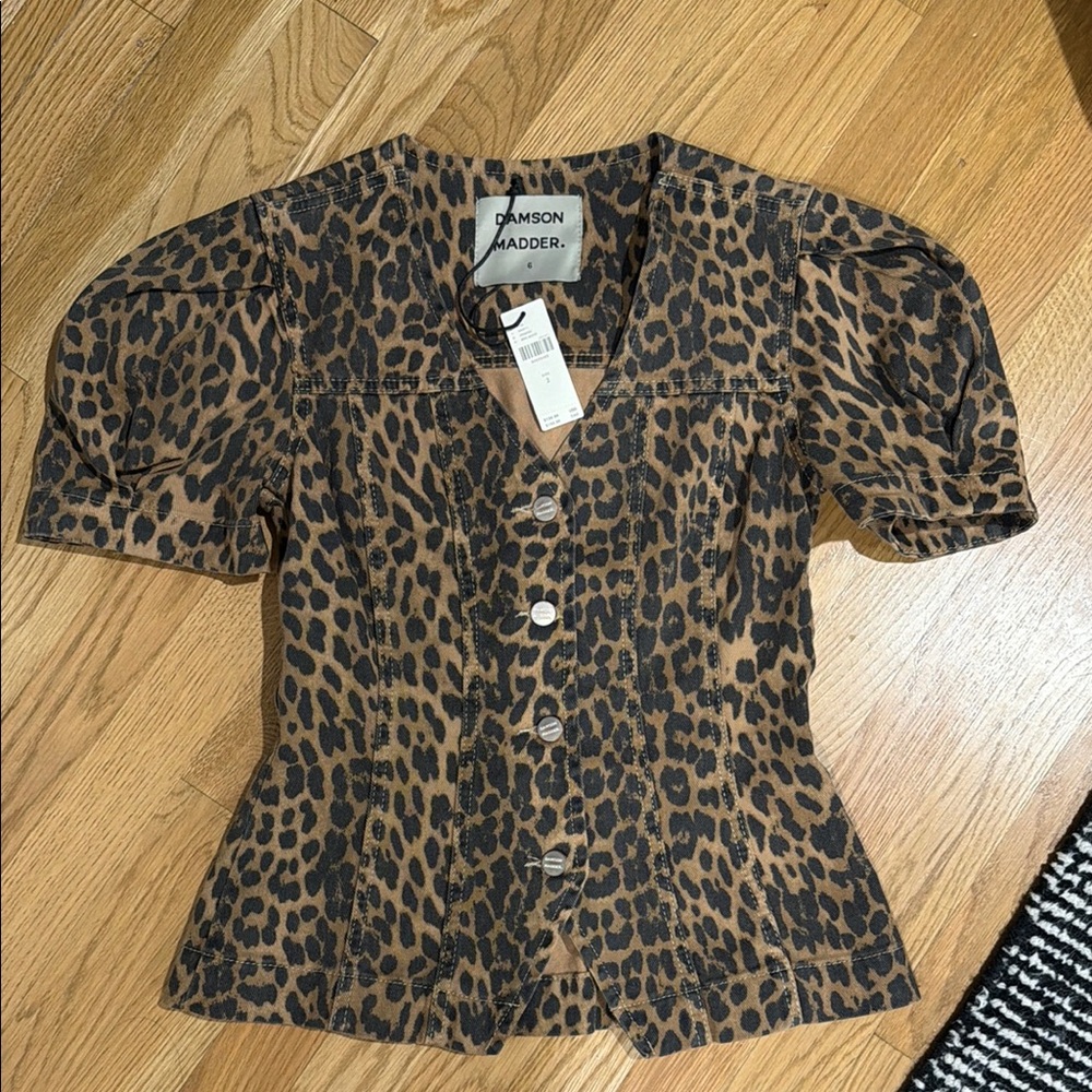 Damson Madder Leopard Top. - size 2